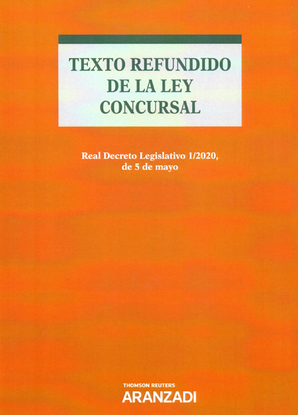 Texto refundido de la Ley Concursal. Real Decreto legislativo 1/2020 de 5 de mayo