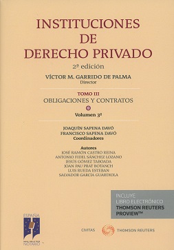 Instituciones de derecho privado. Tomo III. Obligaciones y contratos. Volumen 3