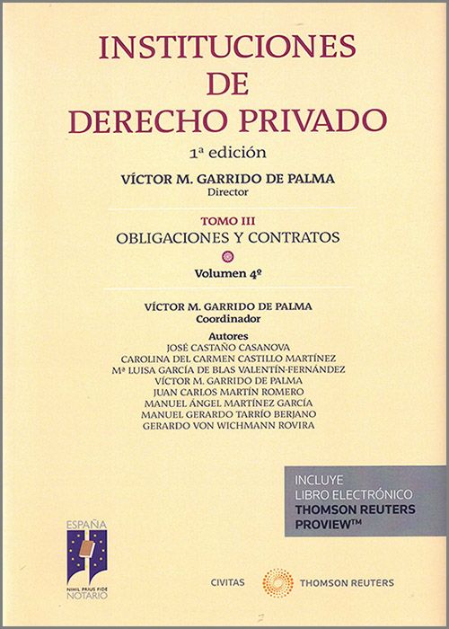 Instituciones de Derecho Privado.Obligaciones y contratos.Tomo III. Volumen 4