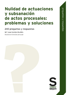 Nulidad de actuaciones y subsanacin de actos procesales: problemas y soluciones. 240 preguntas y respuestas