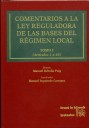 Comentarios a la ley reguladora de las bases del rgimen local