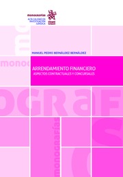 Arrendamiento Financiero. Aspectos Contractuales y Concursales